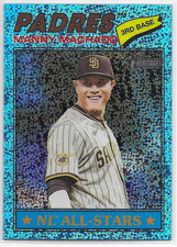 2026 Topps Heritage Chrome Light Blue Sparkle Refractors #143 Manny Machado