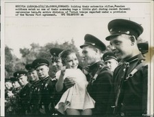1958 Soviet Troops Leave Dorog Hungary Under Warsaw Pact Military Wirephoto 7X9