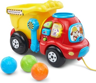 VTech Drop and Go Dump Truck - Interactive Learning Toy for Toddlers 6-36