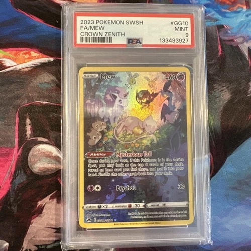 PSA 9 Mew GG10/GG70 Crown Zenith: Galarian Gallery Holo