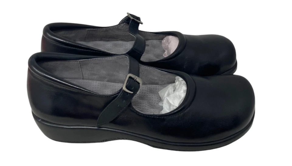 Мягкие прогулки Mary Janes размер 8 женщин узкий черный Jupiter мягкие плоскостях новый - Изображение 2 из 4