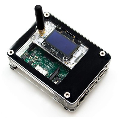 ZRPi-1AS case for Raspberry Pi 4 &3 B+ and ZUMspot with Attached 1.3 OLED
