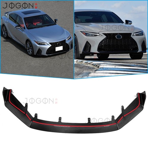 For Lexus IS 300 350 F Sport 2021-2025 Carbon Front Bumper Lip Spoiler Splitter - Bild 1 von 12