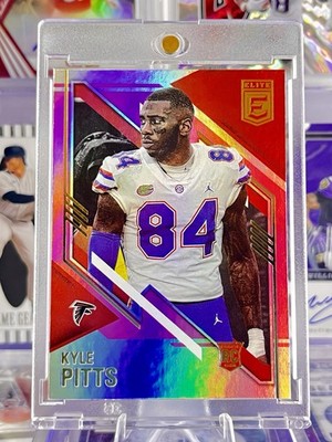 2021 Panini Kyle Pitts Rookie - Pink Holo Foil - Atlanta Falcons RC