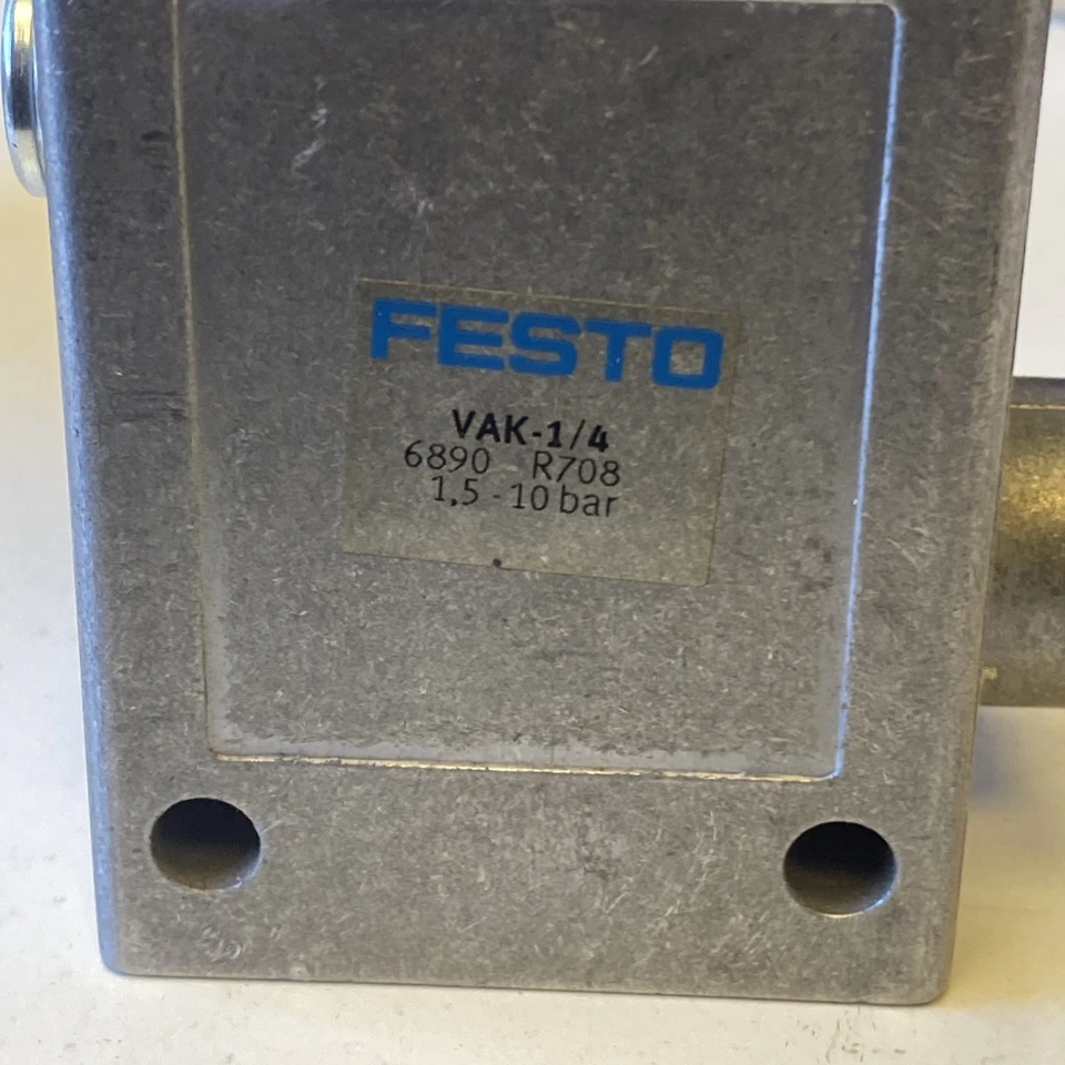 FESTO VAK-1/4 1 PZ. Nuovo Generatore Di Vuoto VAK1/4 Spedizione Gratuita - Immagine 2 di 4