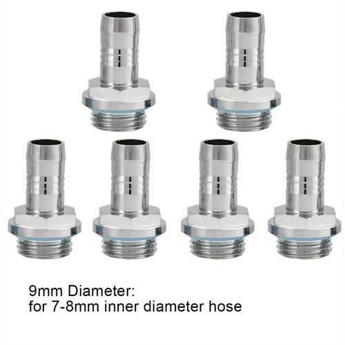 6 Pcs 27mm Barb Fittings Radiators Water Pumps Water Cooling System Kit l - Afbeelding 2 van 8