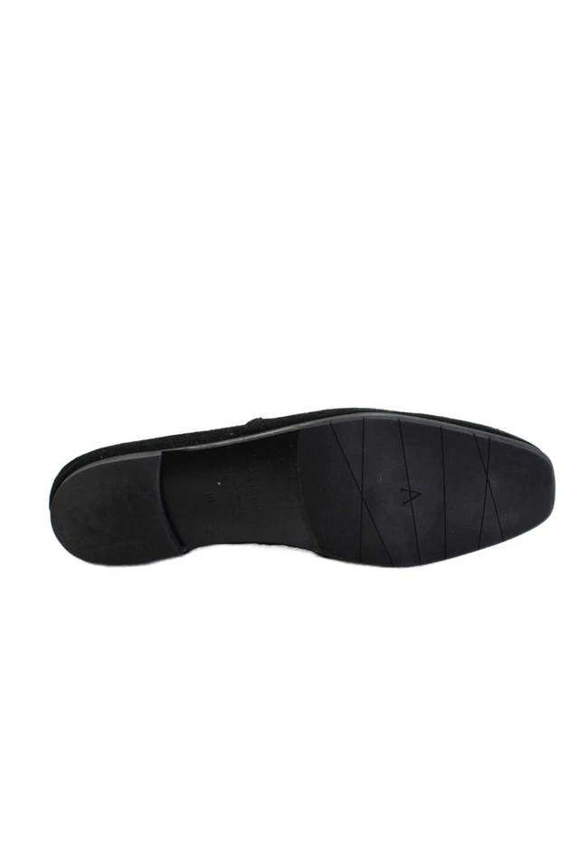 Aquatalia Womens Textured Suede Lined Slip On Shoes Black Size 10 - Image 4 of 4