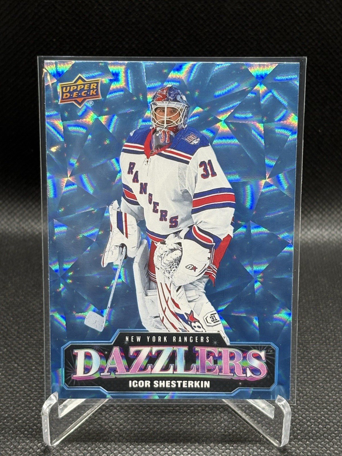 2026-27 Upper Deck Series 1 Hockey Igor Shesterkin BLUE DAZZLERS #DZ-38 Rangers