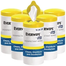 Tork 192820 1-Ply 7" x 7" Disinfectant Wipe Canisters - Lemon (6/CT) New