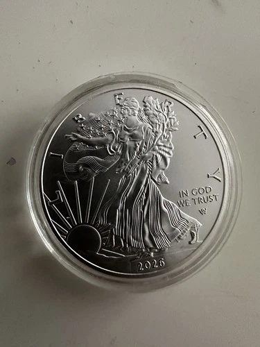 U.S. Mint American Eagle 2026 $1 1 oz 0.999 Fine Silver Coin Uncertified