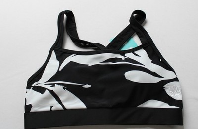 Hapari Women's Raven Moxie Athletic Bikini Top SV3 Black/White Small NWT