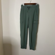 All In Motion Women  s Small Green Jogger Pants Lightweight Travel Leisure U7