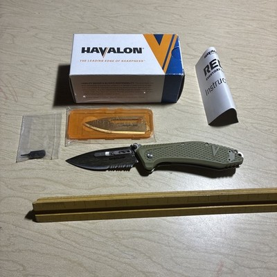 Havalon Redi Partially Serrated, W/ Extra Plain Edge, NIB!!