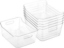 Clear Plastic Storage Bins-Pantry Organizers & Containers-Refrigerator