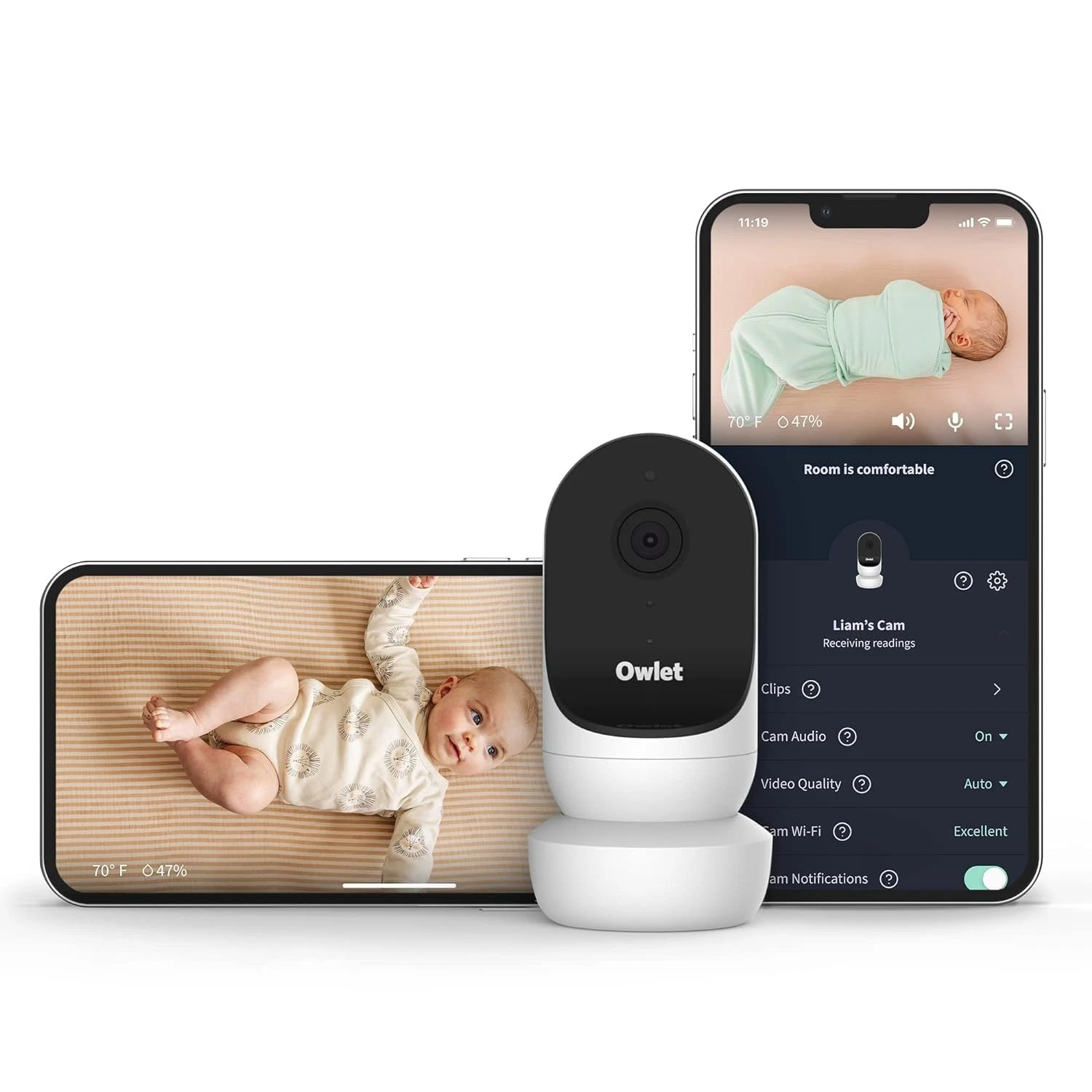 Owlet Cam 2 Baby Video Monitor Camera White