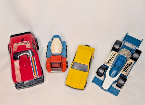 VTG TONKA Vehicle Lot Pressed Steel 1979 Race Car USA Mixer Friction Action