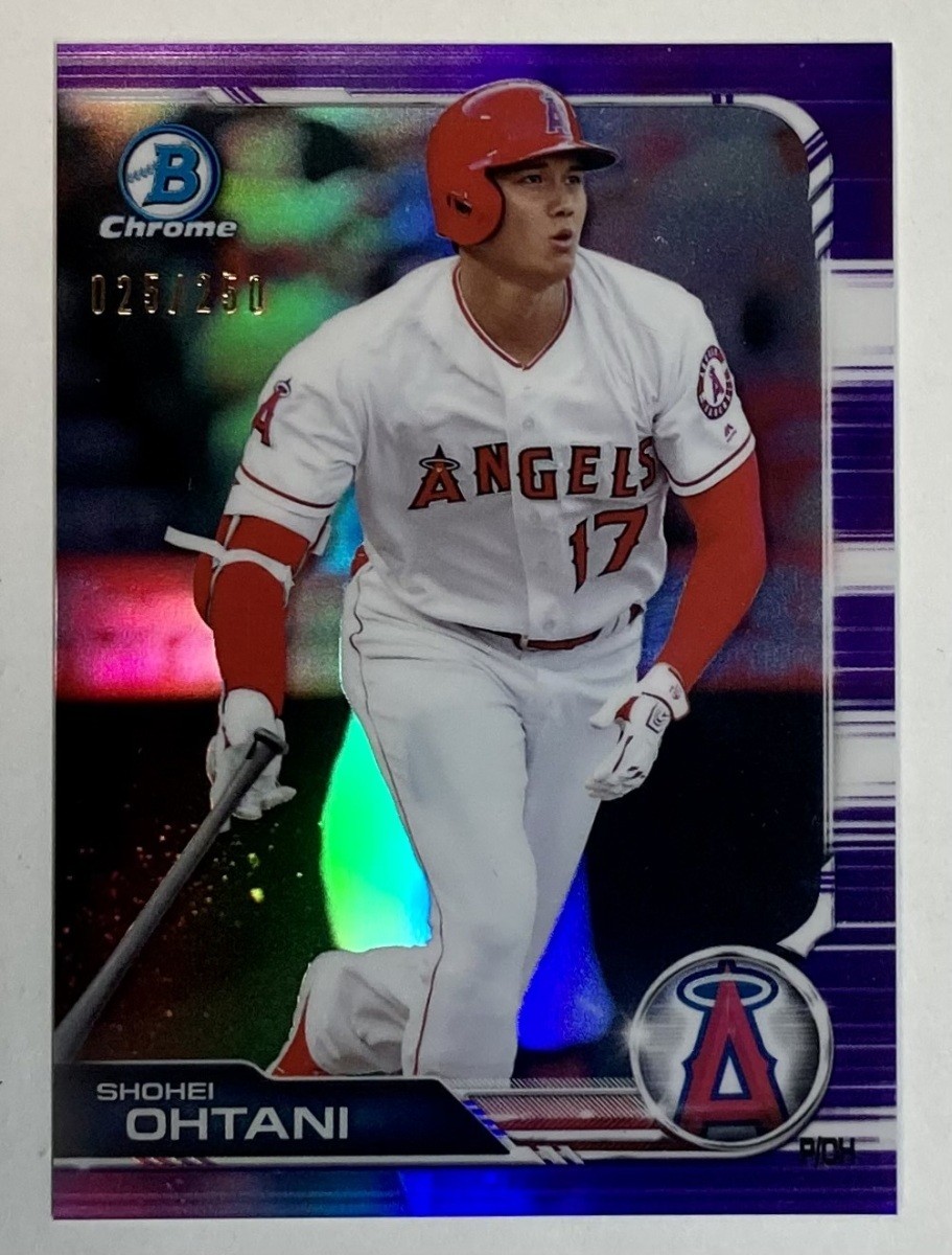 SHOHEI OHTANI 2019 Bowman Chrome Purple Refractor /250 Angels SP