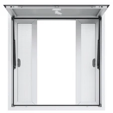 VEVOR Concession Window 36"x36",Aluminum Alloy Food Truck Service Window with 4