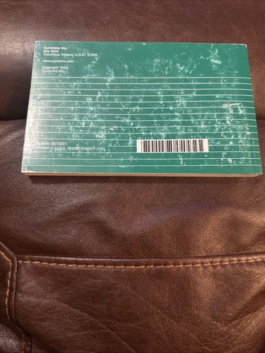 2020 Cummins Owners Manual B6.7 CM2450 B155B Engine System Operating Book OEM - Imagen 2 de 2
