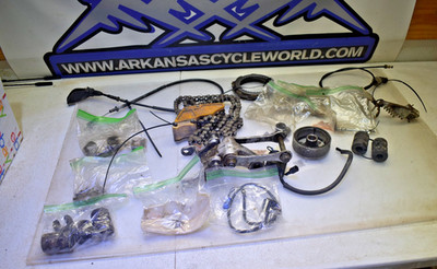 E1-3 LARGE BOX PART LOT RANDOM ENGINE 05 KAWASAKI KX85 KX 85 BIKE FREE US SHIP