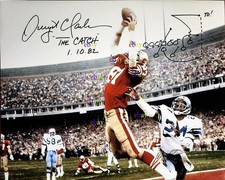 Dwight Clark San Francisco 49er's HOF Signed Autographed 8x10 photo Reprint