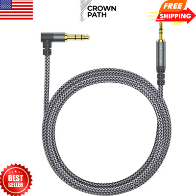 3.5Mm to 2.5Mm Aux Audio Cable (6.6FT), 90 Degree Right Cord Compatible with Bos