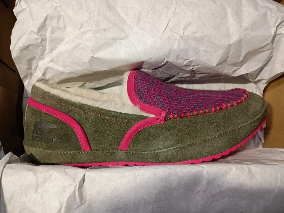 Mujer Sorel Tremblant 2 Gamuza Mocasín Aislante Nieve Zapatilla Interior Exterior Talla 9 Foto 3 de 4