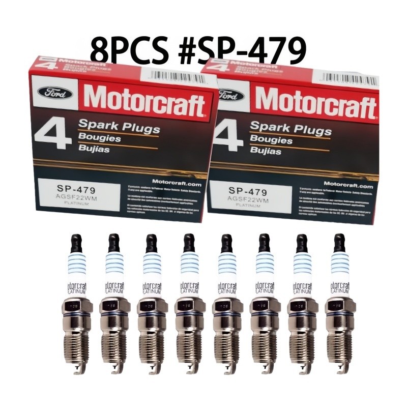 8PCS Motorcraft Platinum Spark Plugs SP479 For FORD F-150 V8 4.6L 5.4L 1997-2003