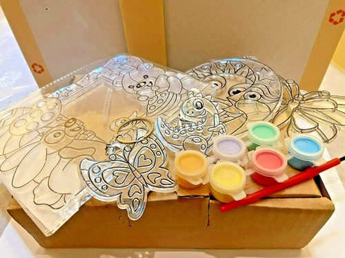 Suncatcher Plastic Painting Craft Kit for Children or Adults - Makes 10 - Picture 3 of 11