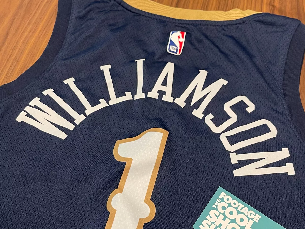 NIKE CONNECT NBA AUTHENTICS ZION WILLIAMSON PELICANS SWINGMAN JERSEY BLUE  48 L