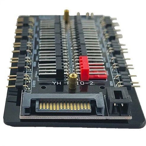 10 Fan HUB SATA Power 5V 3PIN Extension Splitter for PC Computer Desktop