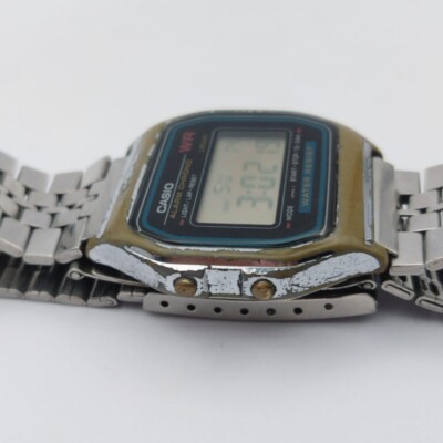 Casio wr quartz 593 A159W alarm chrono digital vintage watch | eBay