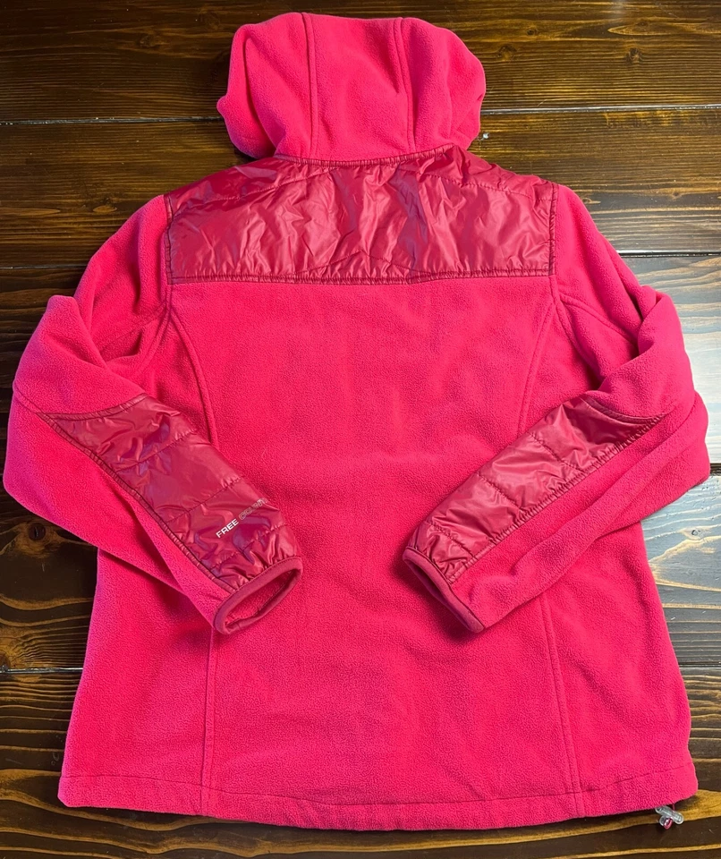 Chaqueta Free Country, para mujer talla grande, rosa, cremallera completa, polar, chaqueta acolchada Foto 2 de 4