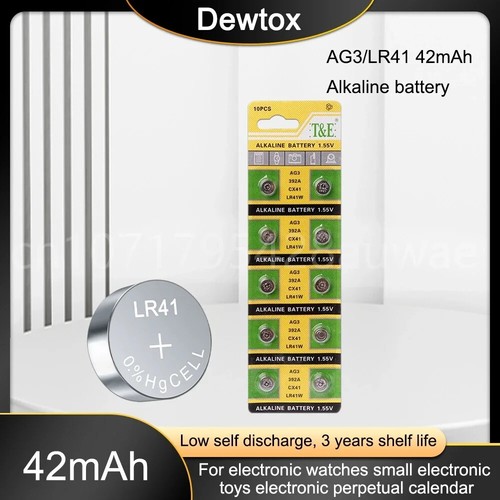 10-20PCS Coin Battery 1.55V AG3 LR41 392 Button Batteries SR41 for Watch Toys