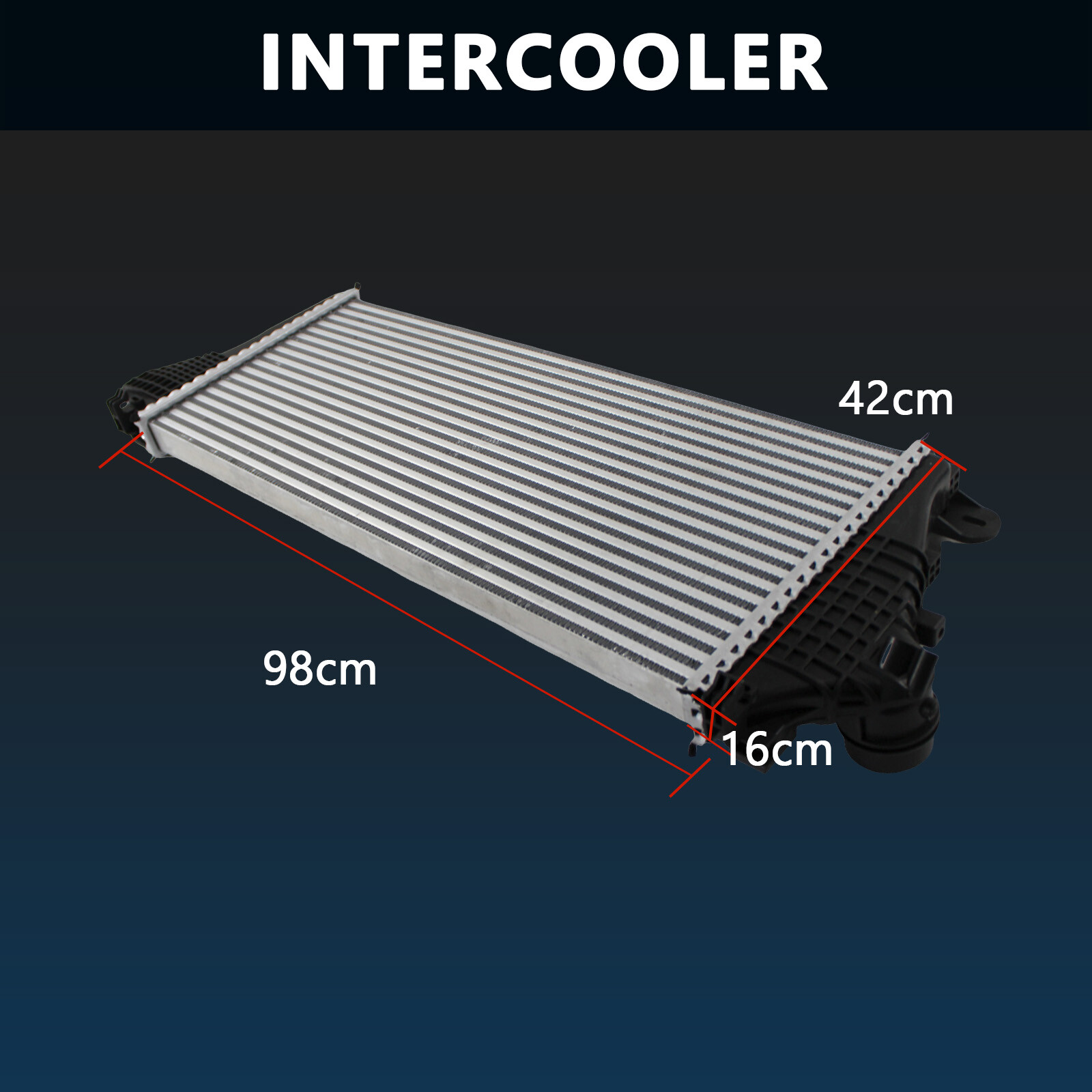 Intercooler Charge Air Cooler For 2016 2017 2018-2021 Chevy Malibu 1.5L ...