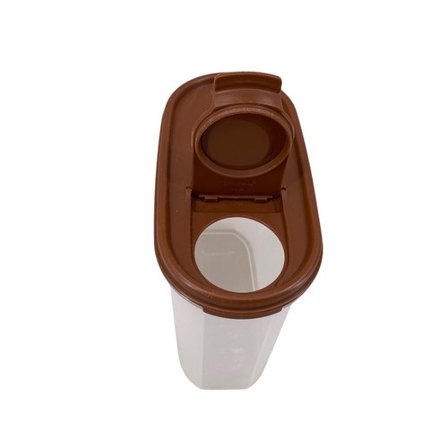 Tupperware Modular Mates Container 7 1/4 Cup 1613-7 Brown Pour Lid 1618-22 - Picture 6 of 14