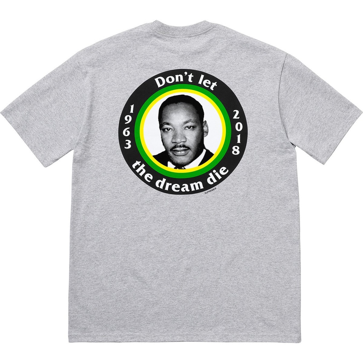 Supreme MLK Dream Tee SS18 Black/White (SS18T6) Men's Size Large