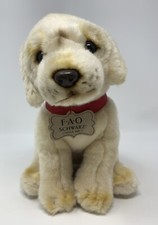 FAO Schwarz Tan Golden Retriever Lab Puppy Dog Plush Stuffed Animal 2018 9.5