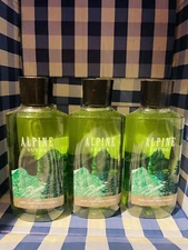 LOT OF 3 BATH & BODY WORKS ALPINE SUEDE 2 IN 1 HAIR BODY WASH SHOWER GEL SHAMPOO