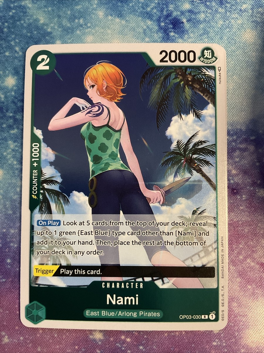 Nami OP03-030: East Blue/Arlong Pirate - Foil Rare - One Piece TGC English  | eBay