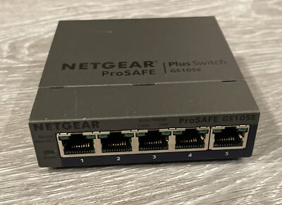 NETGEAR ProSAFE GS105Ev2 5-Port Gigabit Ethernet Plus Switch W/AC