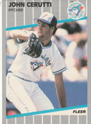 FREE SHIPPING-MINT-1989 Fleer John Cerutti #228 BLUE JAYS PLUS BONUS CARDS