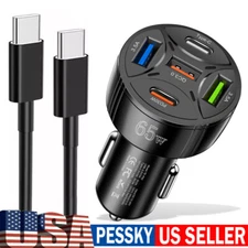 65W Super Fast Car Charger Adapter For Samsung Galaxy A71 A51 A41 A31 A21 A11 5G