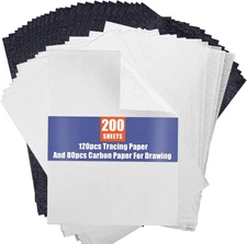 Transfer Paper Tracing for Drawing Trace - Black &Transparent 