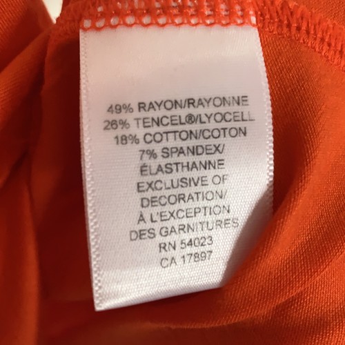 Banana Republic Damen Orange Luxe Touch Ärmellos U-Ausschnitt Tank Top Größe M - Bild 3 von 8