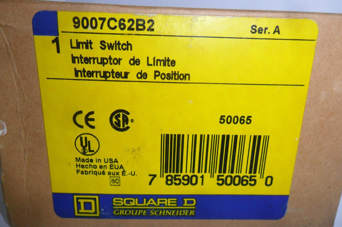 ‪‪Square‪☆ NEW SQUARE D 9007C62B2 SIDE ROTARY LIMIT SWITCH 9007 C62B2