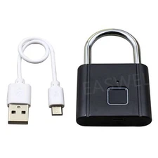 Anytek Smart Keyless Fingerprint Padlock USB Rechargeable Lock For Door Suitcase