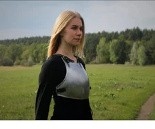 Medieval Female Lady Breastplate larp armor steel armor cuirass