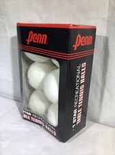 Penn 6-PK 40mm Table Tennis Balls White Ping Pong 1-Star Recreational Official