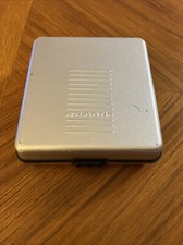 Atlantic Hard Shell CD DVD Game Silver Case Holder Organizer 24 Disc